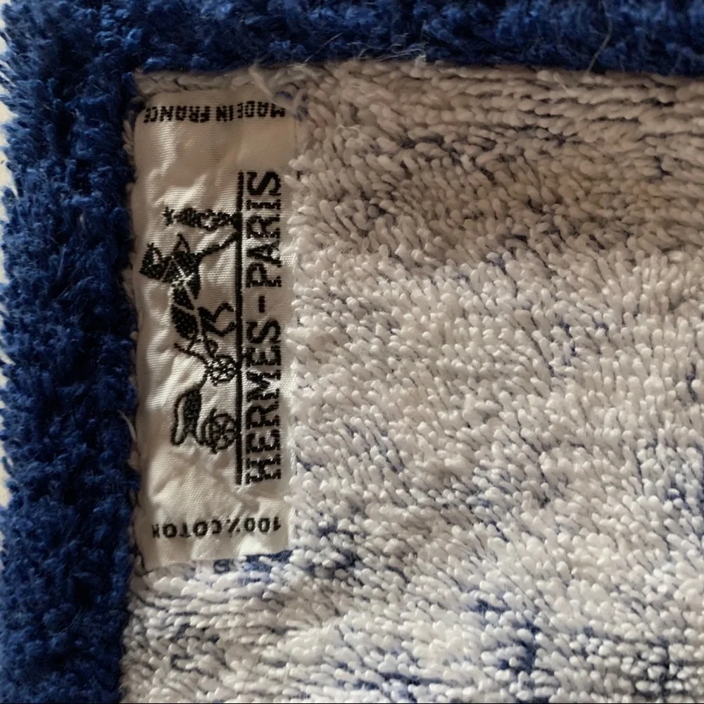Vintage Hermès Large Towel Equestrian/Horses Motif